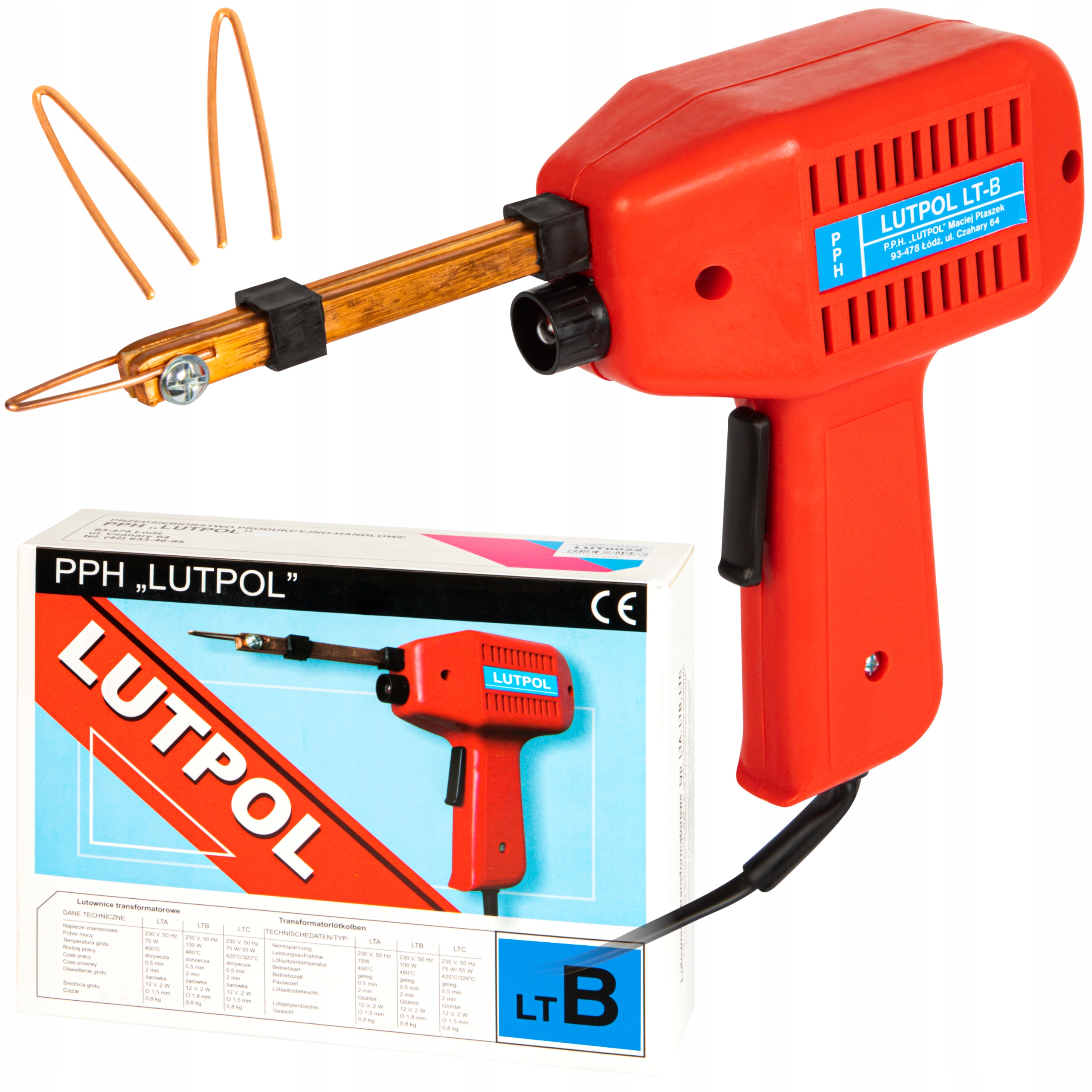 

Lutownica Transformatorowa Lutpol Lt-b 100W Z Led