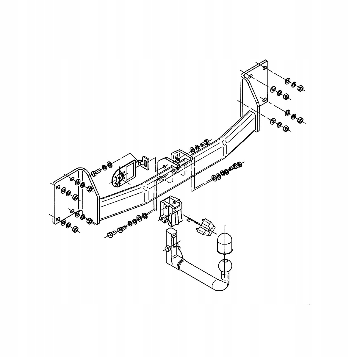 Hak holowniczy Wypinany BMW X6 E71 SUV 08-14 MODUŁ WIĄZKA 13 PIN GRATIS Producent Steinhof
