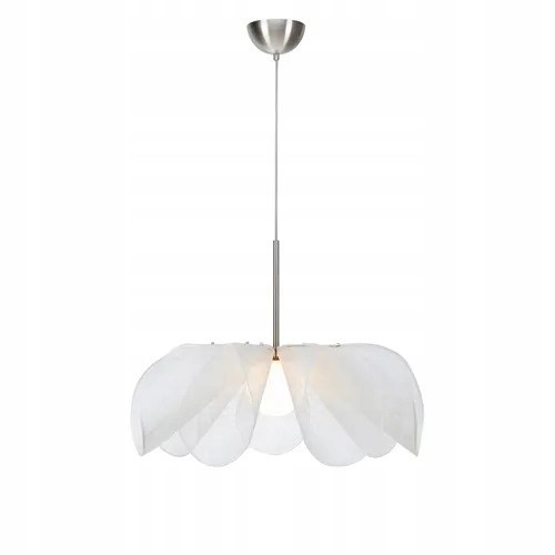 Lampa Wisząca Sufitowa Zwis Markslojd Styrka 108818 E27 Satyna Nikiel Biała