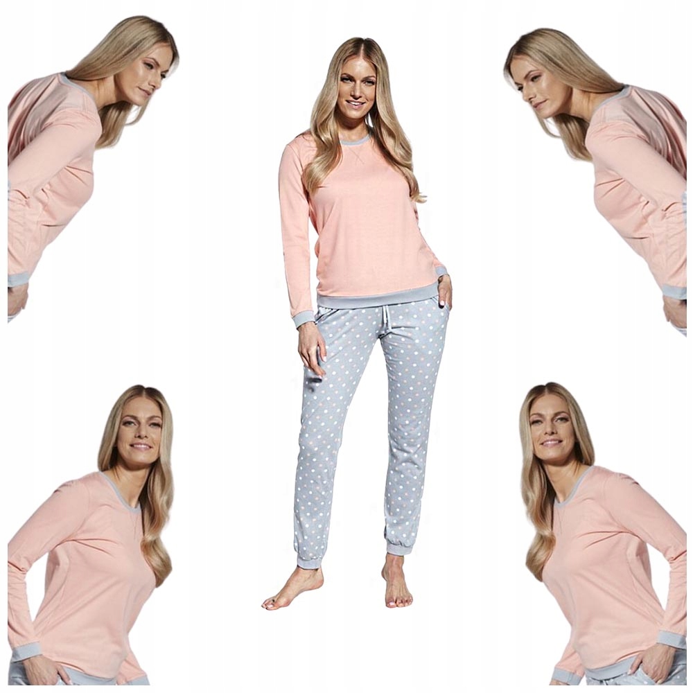 Cornette Dámské pyžamo 634/60 Bavlněné Růžové Velikost 2XL