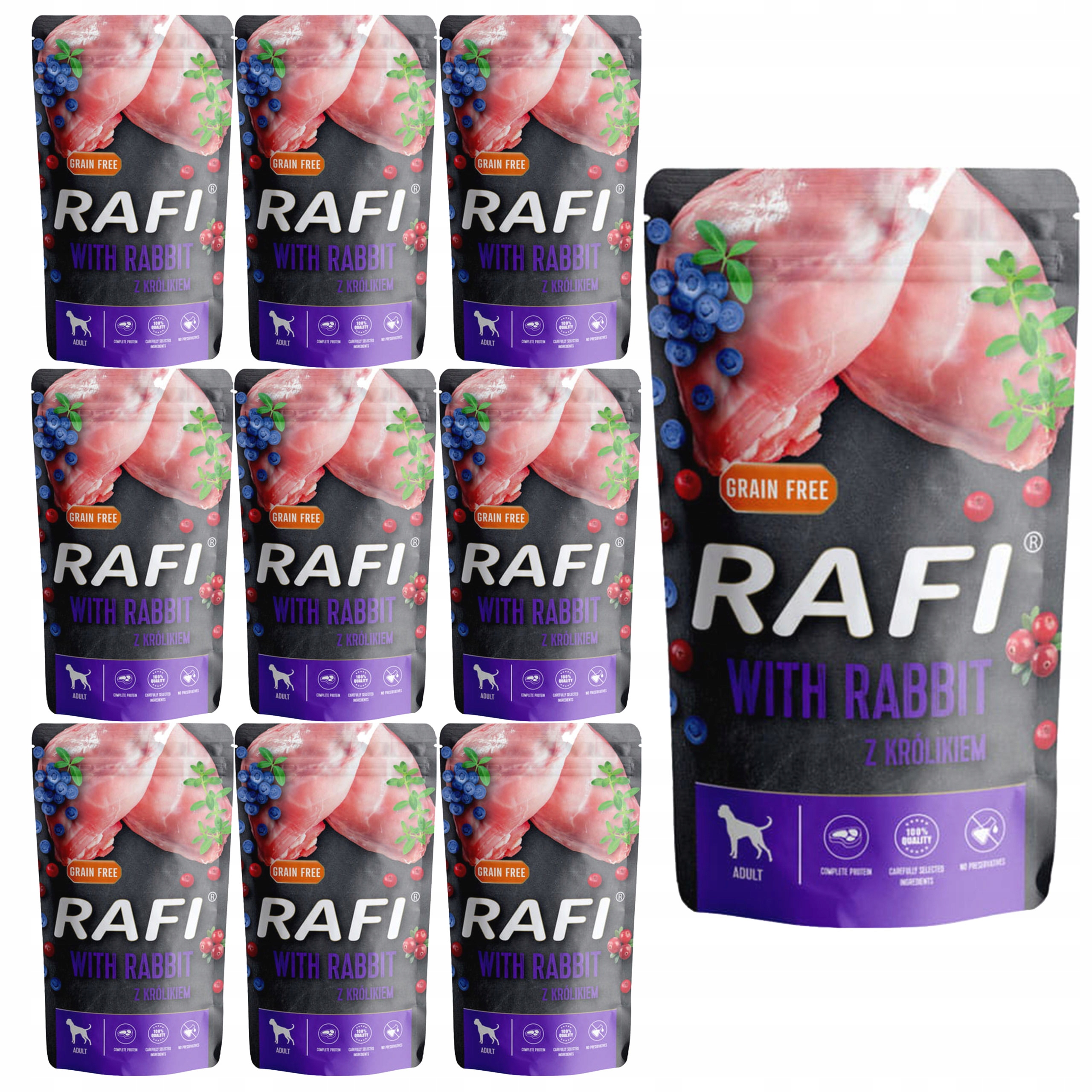 Levně Dolina Noteci Krmivo pro psa Rafi Králík 10 x 500 g