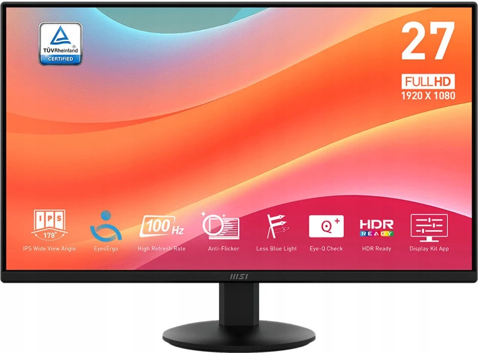 Led monitor Msi Pro MP272L 27" 1920 x 1080 px Ips Pls 100 Hz