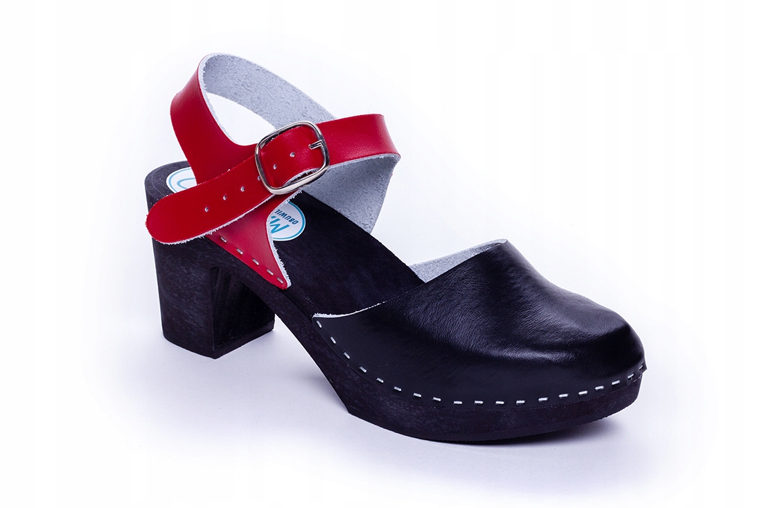 Eleganckie drewniaki sandały marcus