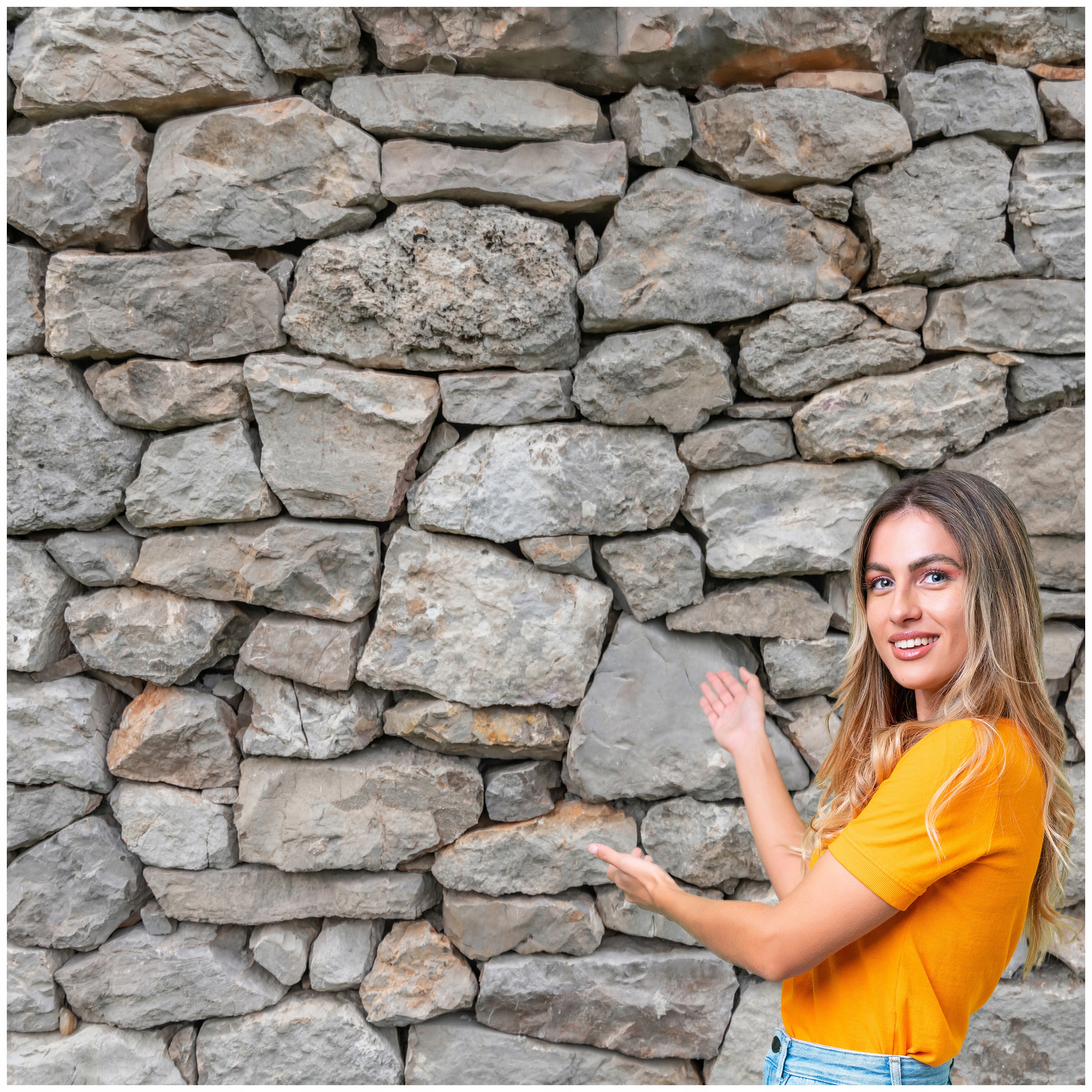 Fototapeta 3D Pozadí Textura Zeď Kameny 392x280 TLA40W