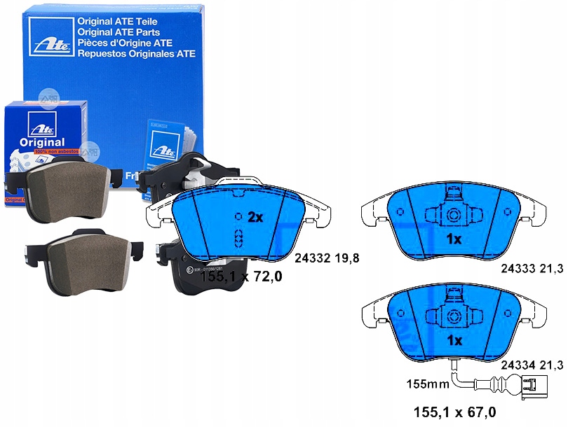 Brzdové Destičky Vvpřed Sharan Tiguan 1,4-2,0 07
