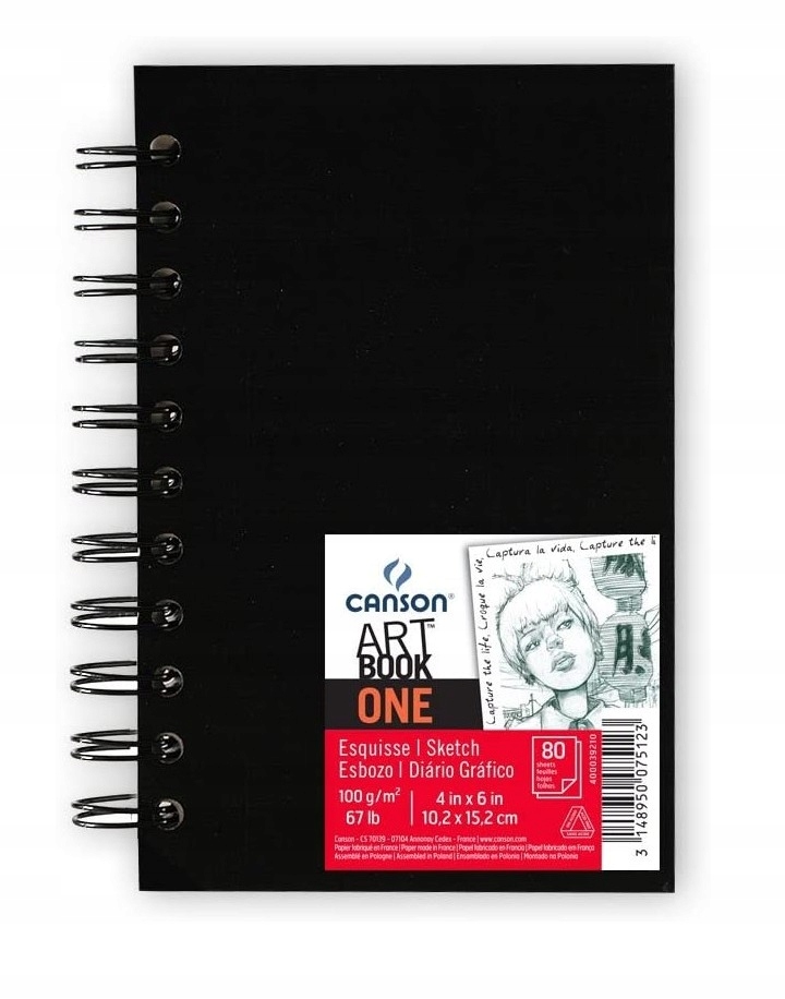 

Szkicownik Canson Art Book One Na Spirali A6 100G