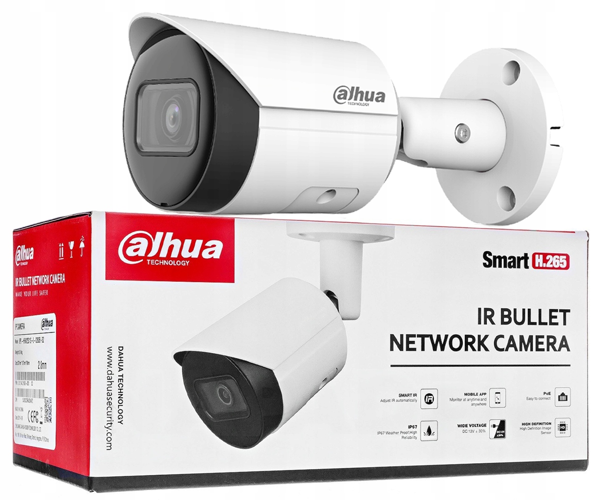 Tubusová Ip kamera Dahua Wizsense IPC-HFW2441S 4MPX Mikrofón SlotSD Analytika