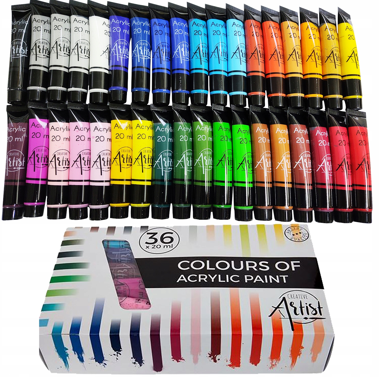 Акриловые краски Краска полный набор 36 шт 20 мл
