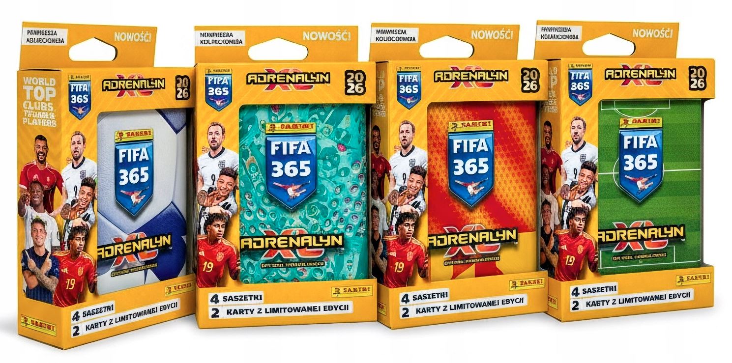 Fifa 2026 Mała Puszka Kolekcjonera Mini 4x Saszetka 2x Limited wybór koloru