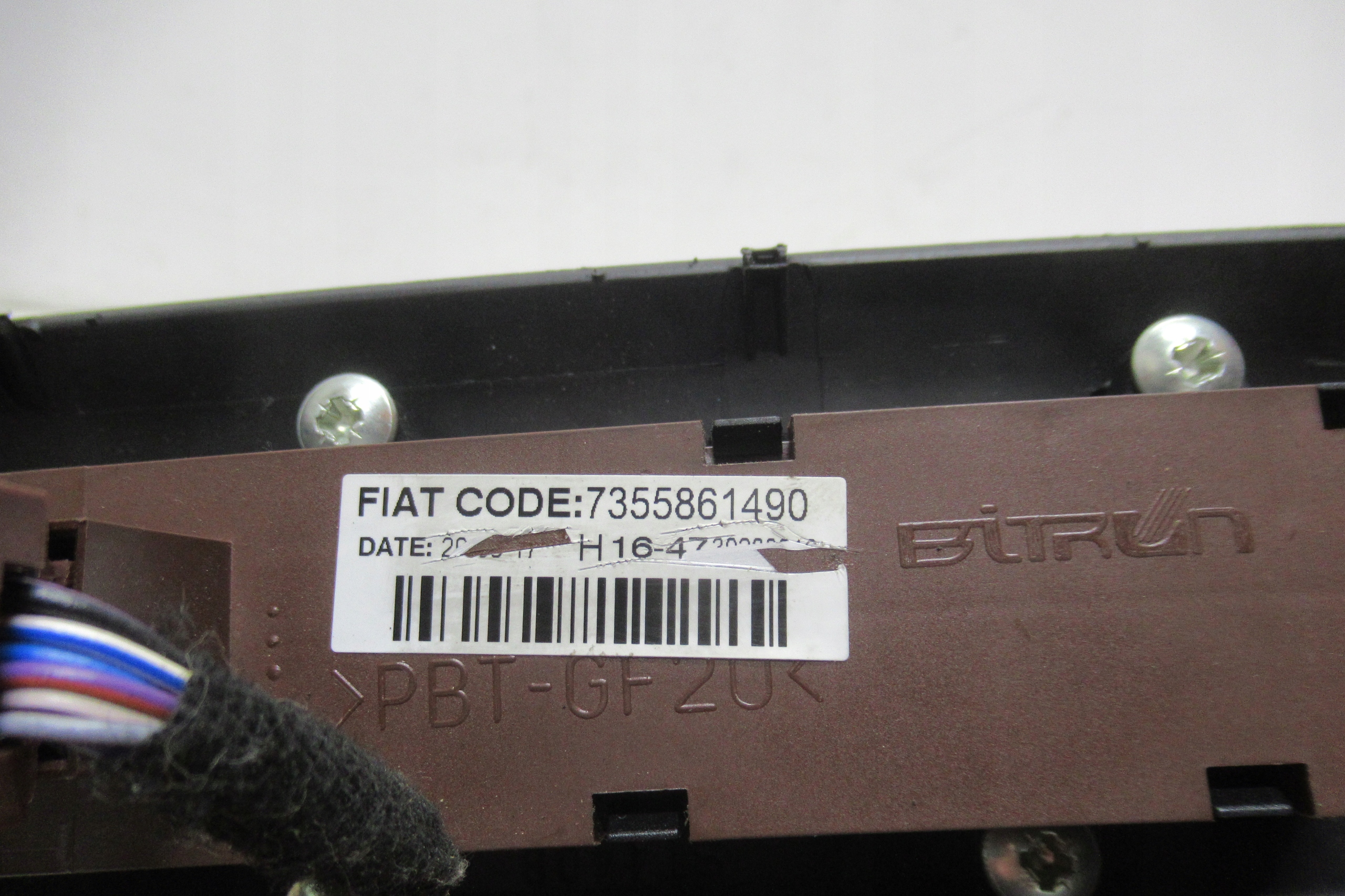 BOXER JUMPER 17R PANEL levers ASR of warning lights