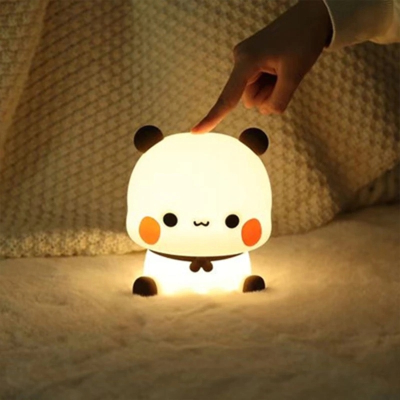 Panda Bubu I Dudu Lampka Nocna Led Kawaii Ca Producent bez marki