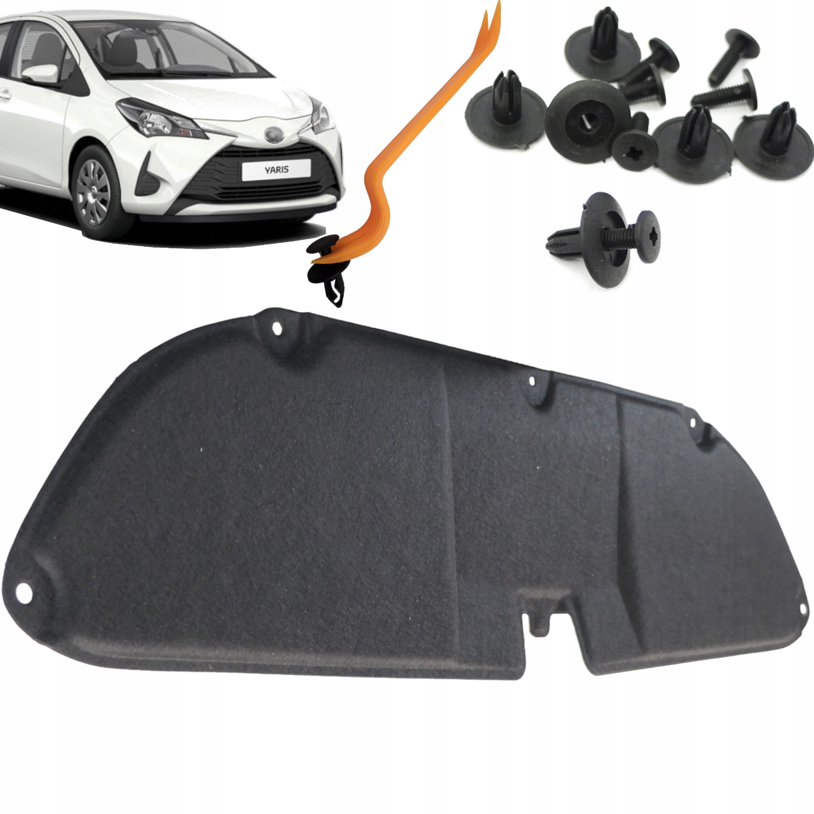 Odhlučnění masky Izolace podbití Toyota Yaris III 11-20 Stahovák Hq