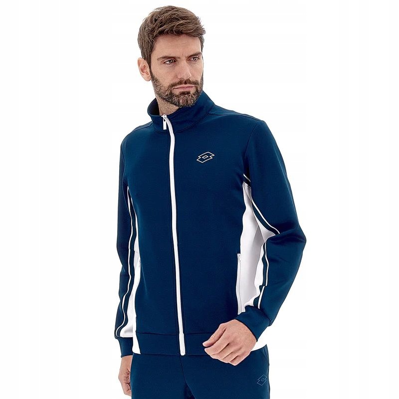 Pánská Mikina Lotto Squadra III Jacket Blue 295C L