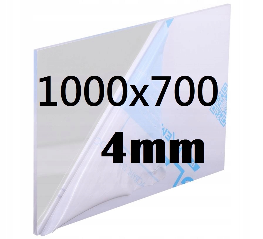 Plexi Plexi Plexi Plexa na míru 100 cm x 70 cm x 4 mm Akrylová Deska