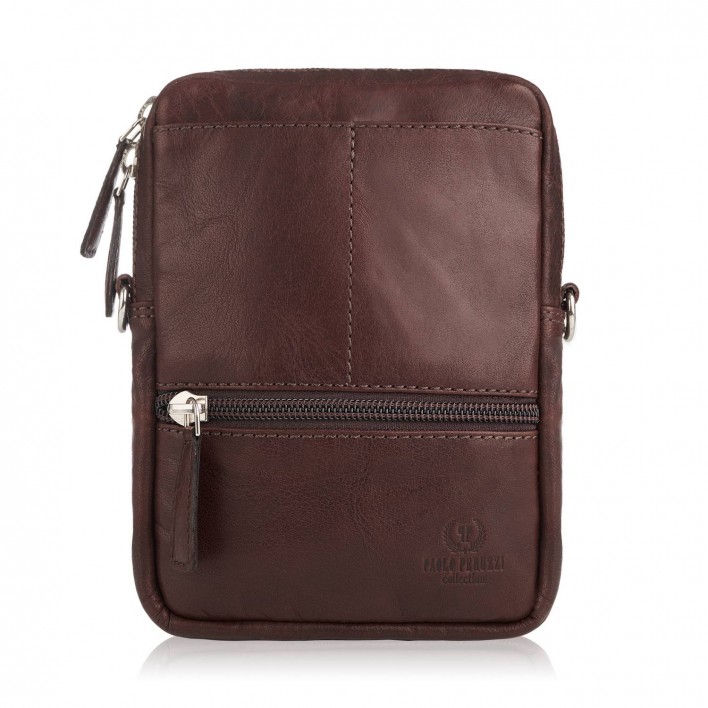 SKÓRZANA SASZETKA MĘSKA NA RAMIĘ PAOLO PERUZZI