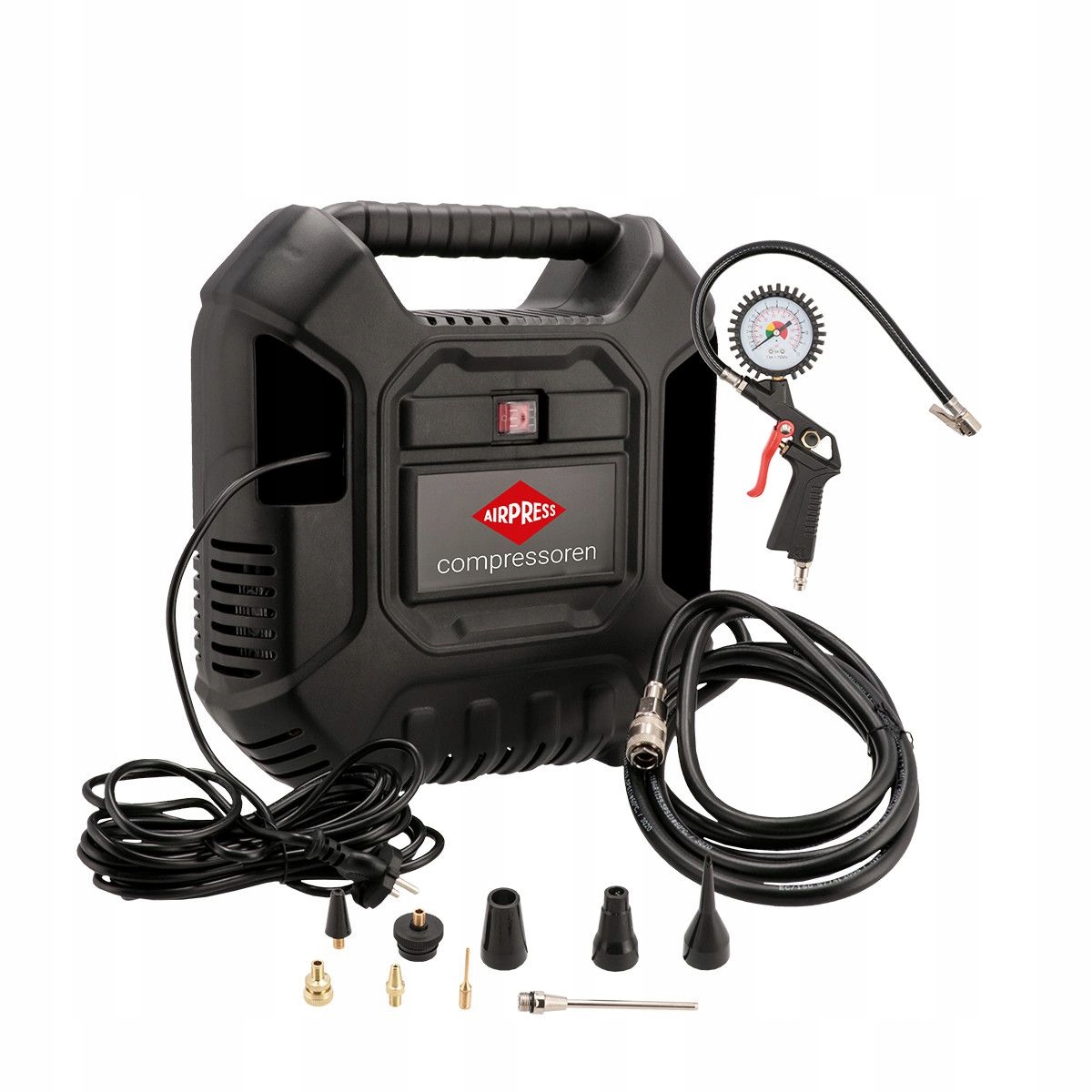 Malý bezolejový kompresor kufríkový Hlo 180 8 bar 1,5 Hp 1,1 kW 150 l/min