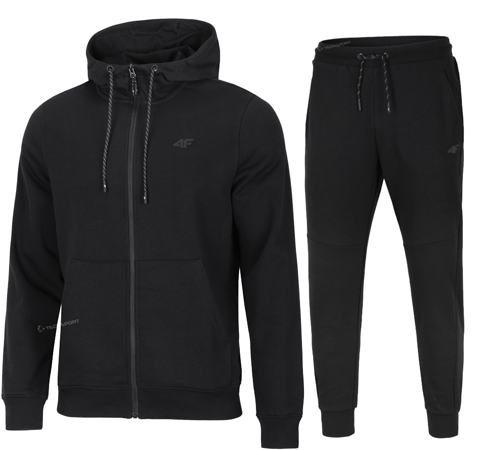 4F Męski Dres Bawełna Komplet Bluza Rozpinana Spodnie rozm L