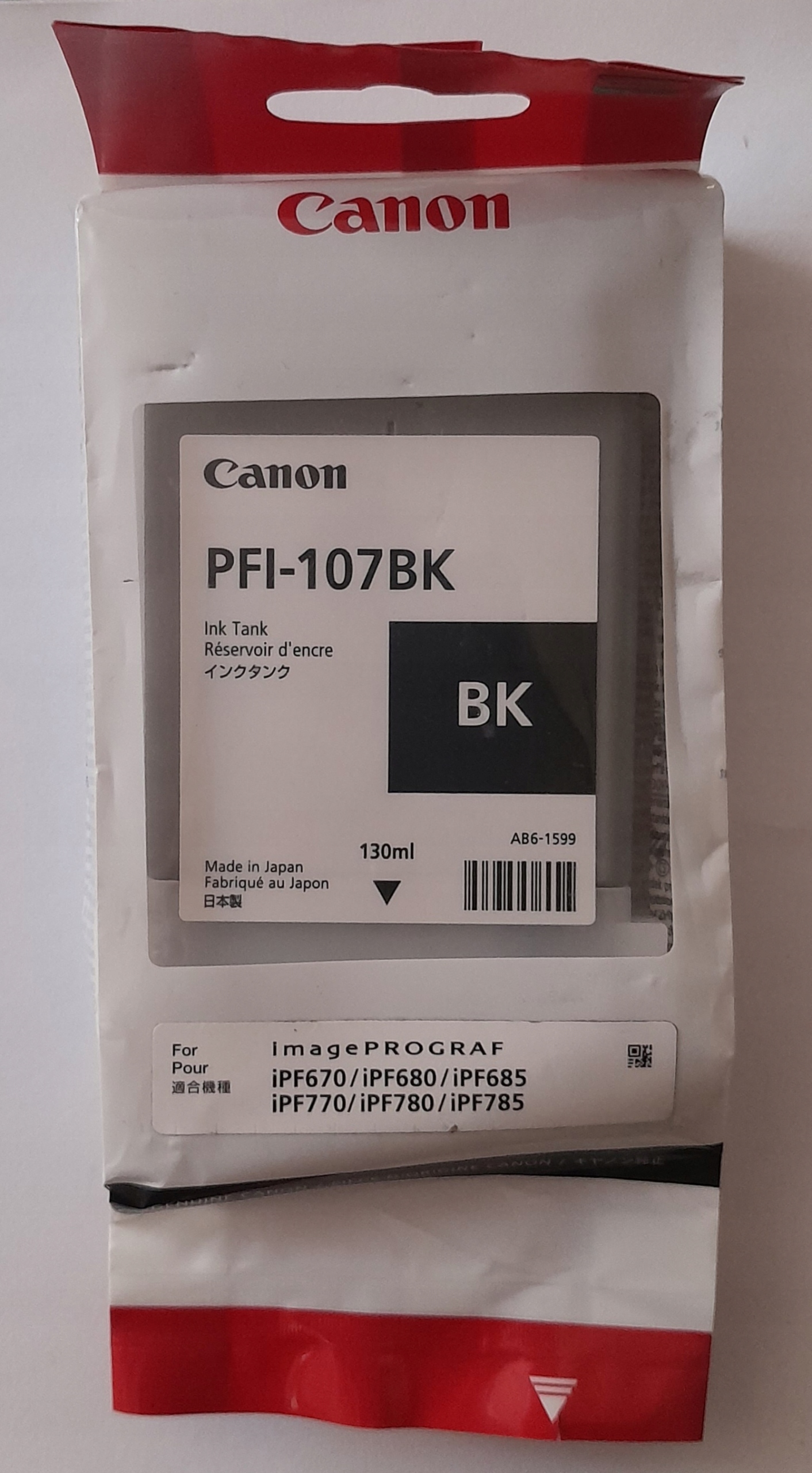 Tusz Canon PFI-107 Black ImagePROGRAF 130ml