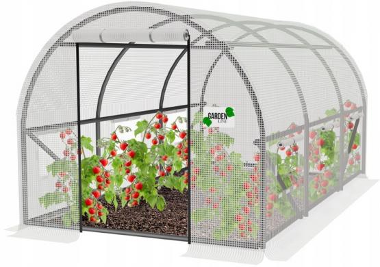 Fóliový Záhradný Tunel Skleník 4 m x 2,5 m x 2 m Biely 10 m2 3 Segmenty