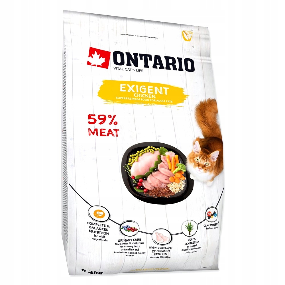 Krmivo Pro Kočky pro vybíravé kočky Ontario 2 kg