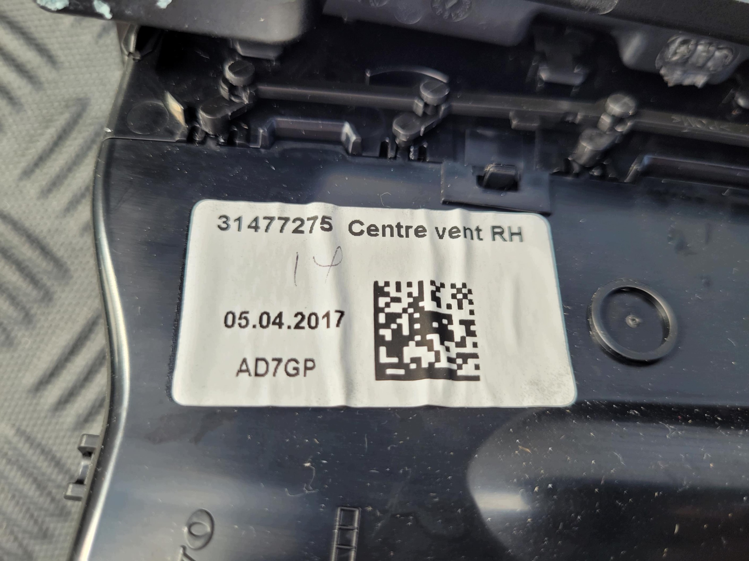 frame grid air conditioning devices central 31417738 VOLVO XC60 II