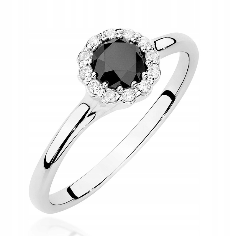 

Pierścionek Złoty Z Czarnym Brylantem 0,50ct