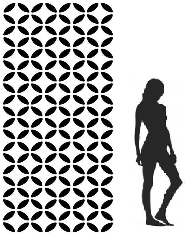 Omítací malířská šablona 250x120 omítka Architektonický beton Maxx 12 XXL