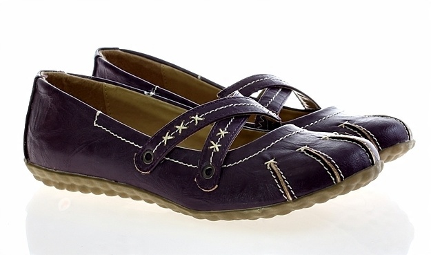 

Baleriny Buty Purpurowe Śliczny Fason 5188 roz. 39
