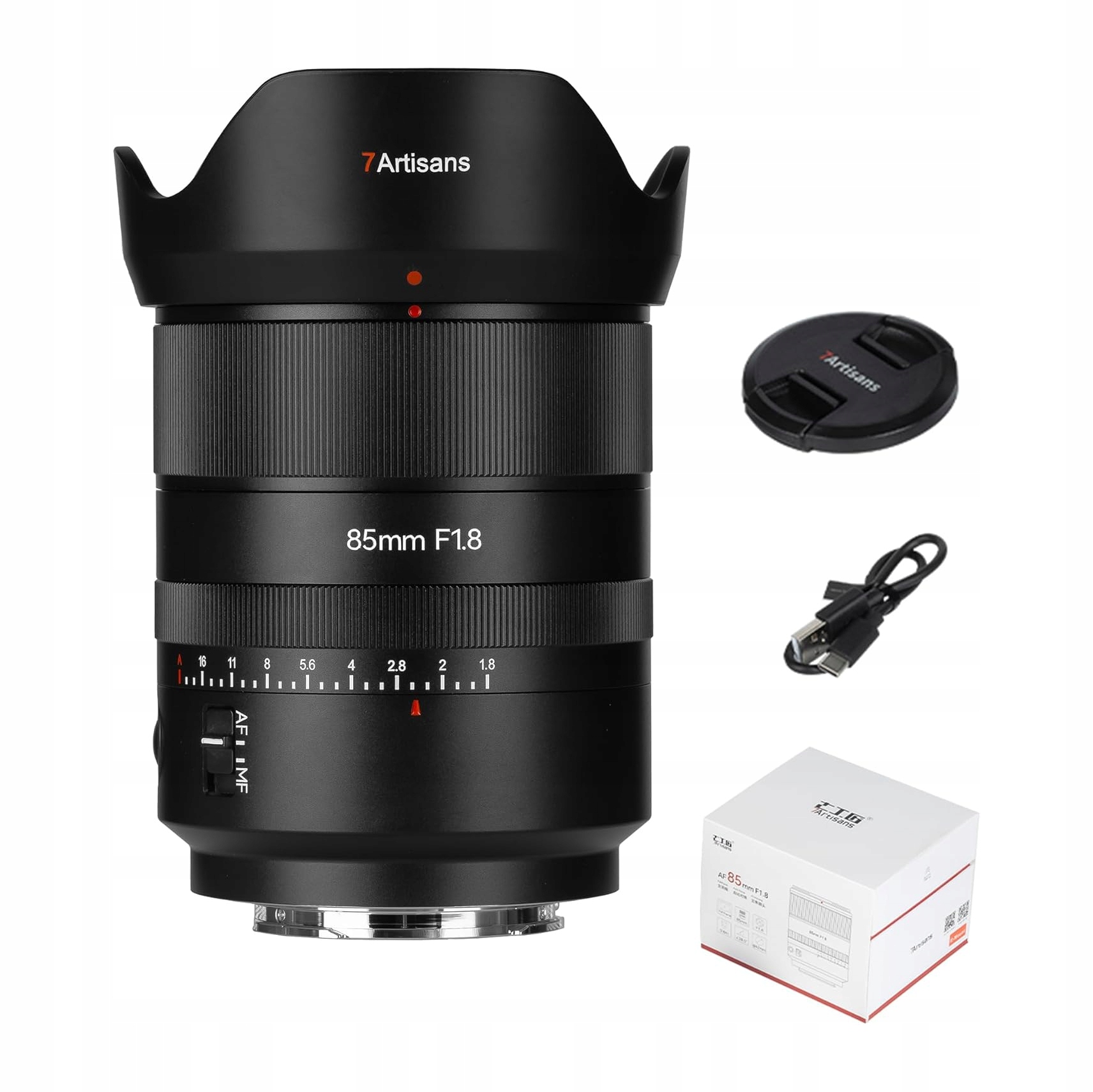 7artisans Af 85mm F1.8 Obiektyw aparatu do Sony E Mount Full Frame Portrait