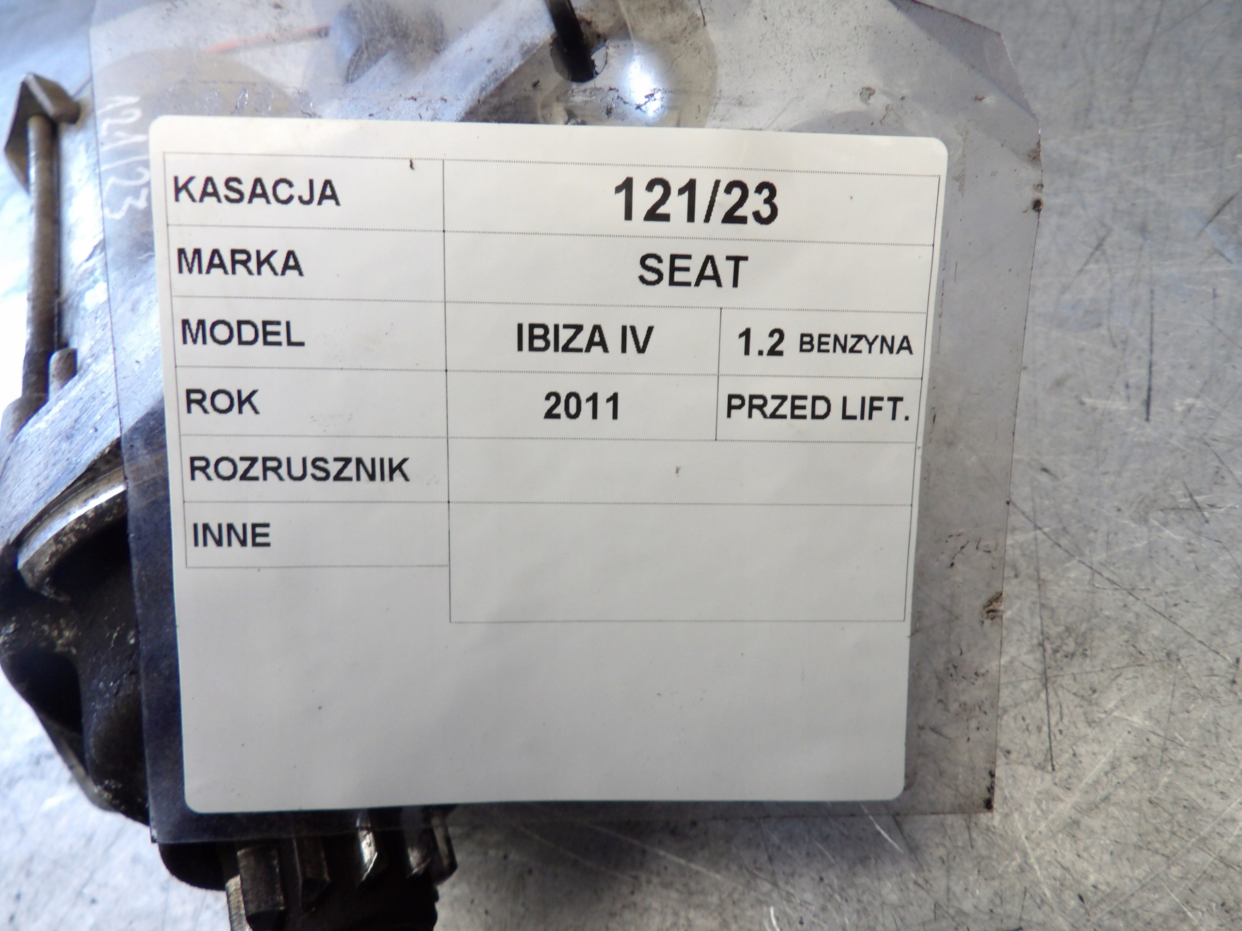 IBIZA IV 1.2 12V starter 02T911023S DG6S12