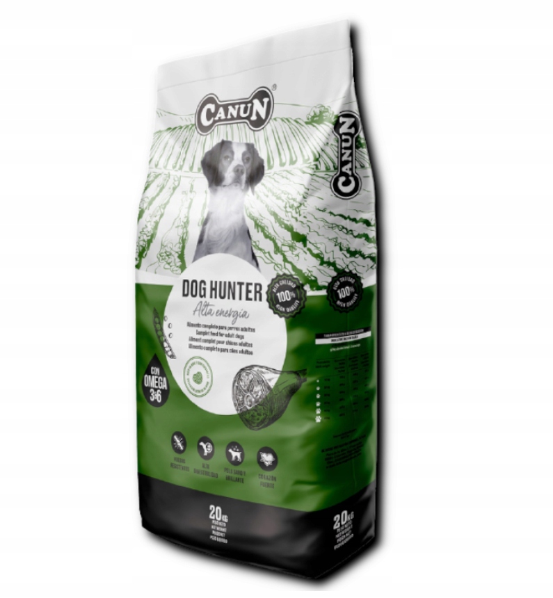 Canun Dog Hunter Pies Aktywny 20KG Karma Na Wiosnę