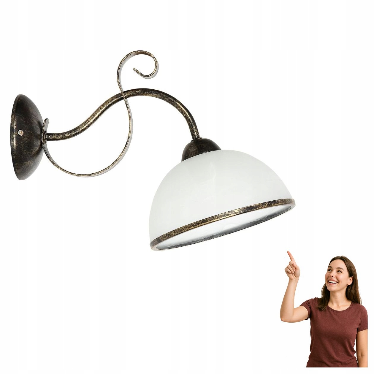 Nástěnná lampa Antica 3916 Luminex