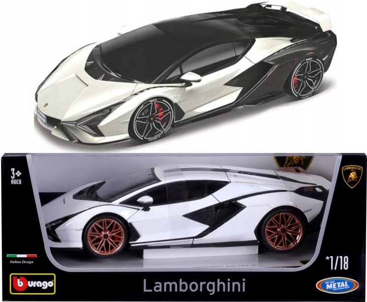 Lamborghini Sian Fkp 37 1:18 model BBurago 11046