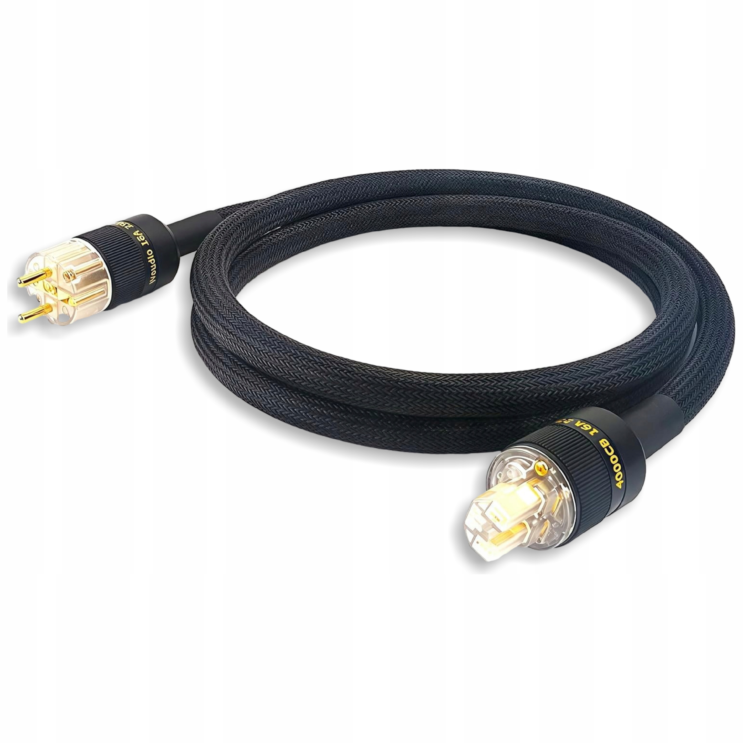 Audiofilní Hi-Fi napájecí kabel 10AWG Schuko-IEC 1,5 m 250V 16A