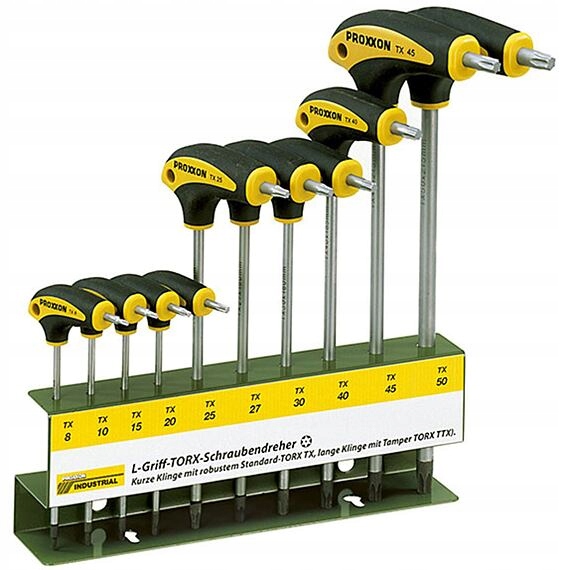 Proxxon 22652 sada Torx klíčů s L-rukojetí 10 kusů