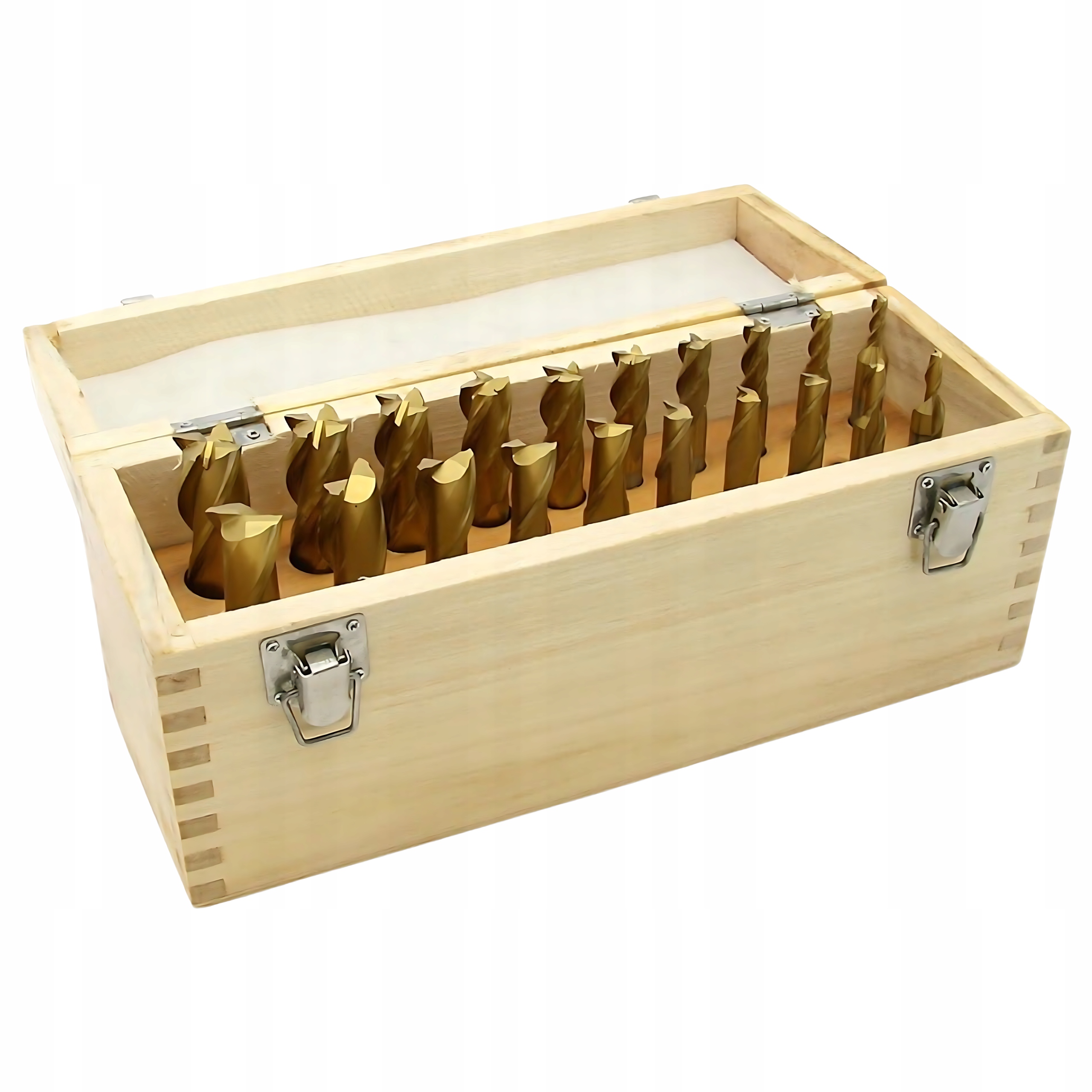 Zestaw Frezów Palcowych 3-20mm Hss TiN 20 Sztuk 2 i 4 Piórowe Proma Box