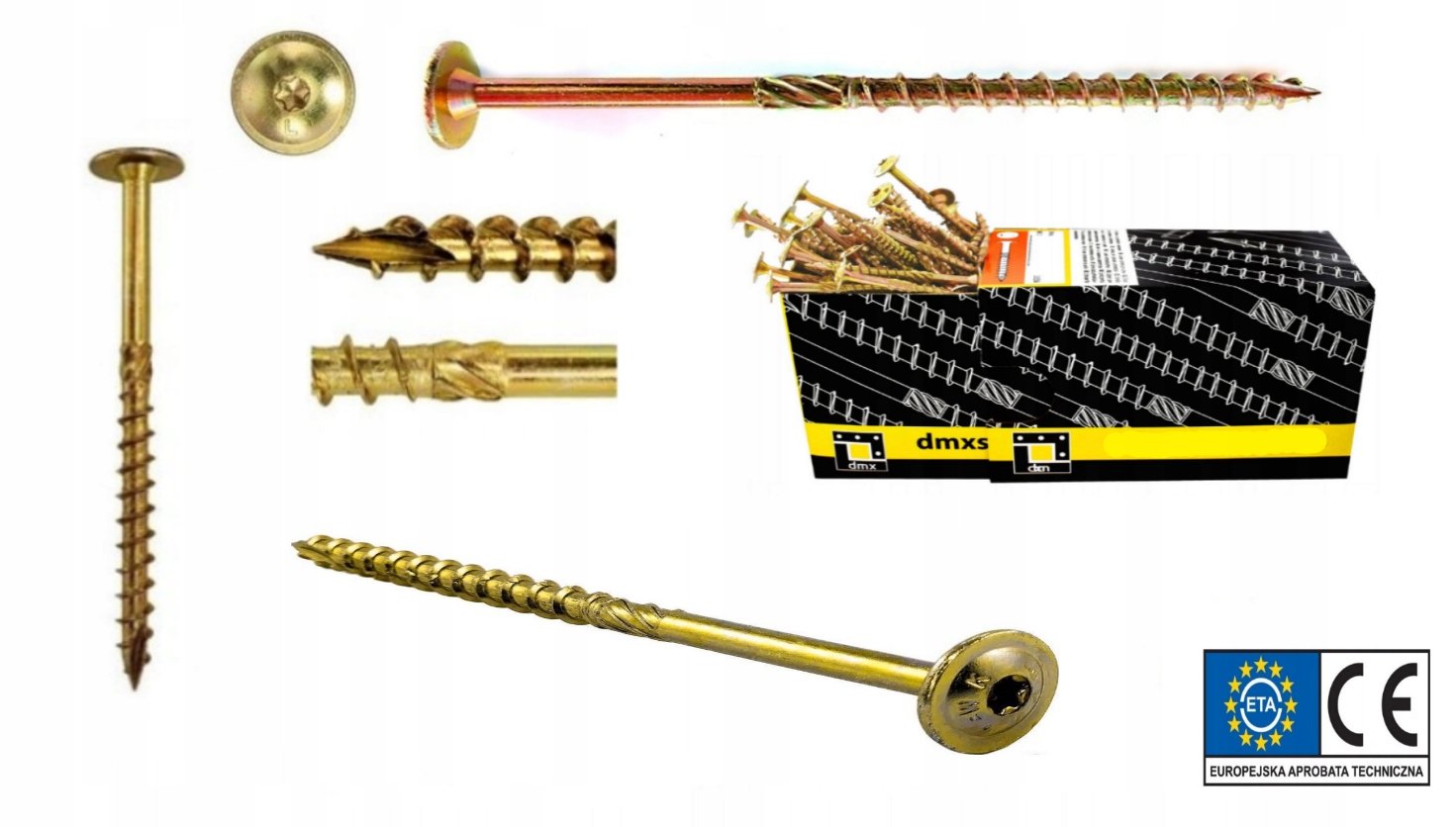 

Wkręty Ciesielskie Do Drewna Talerzowe 6x70 Torx