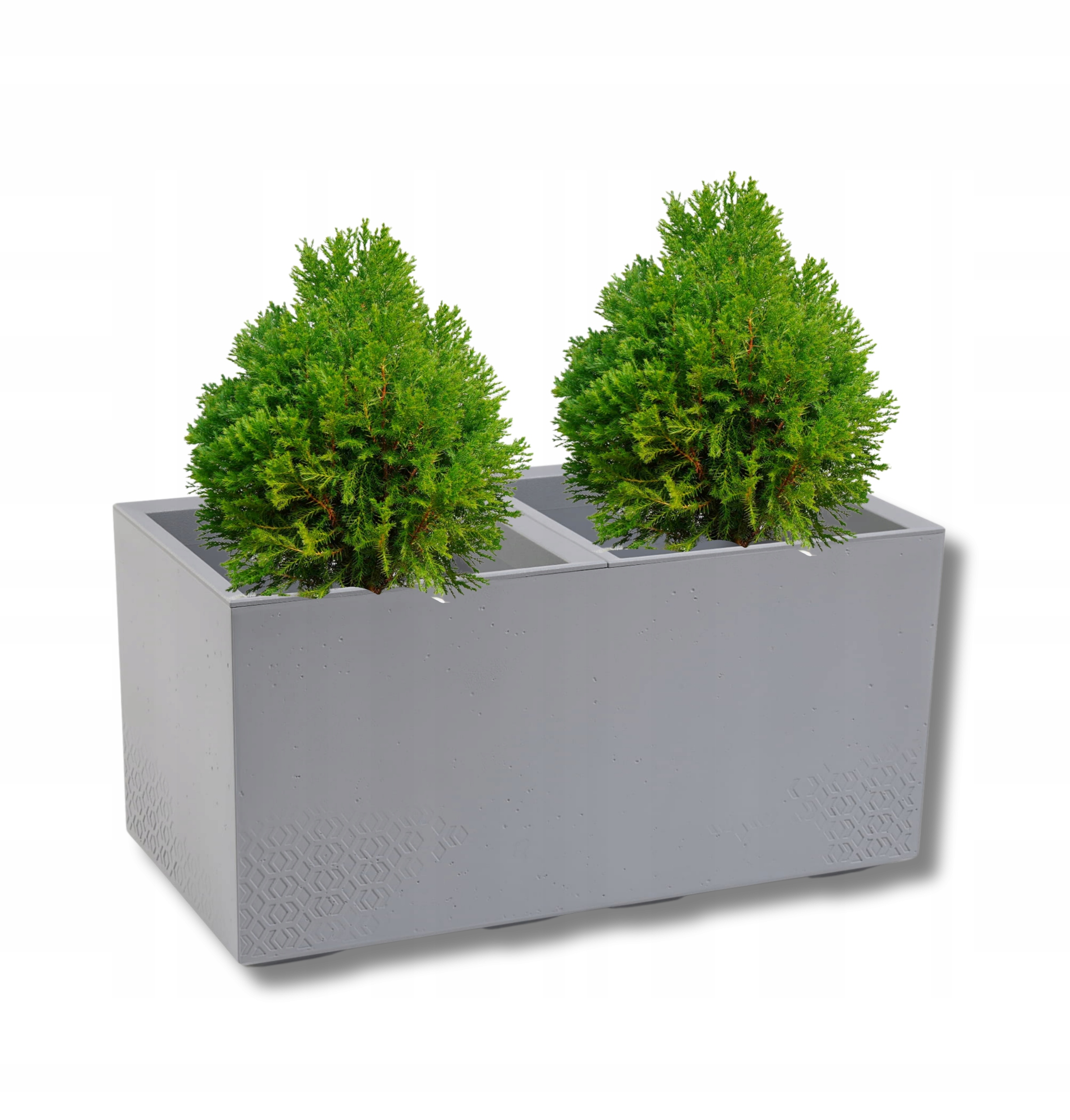 Kwietnik na kółkach Karo 80X40cm kol. Szary