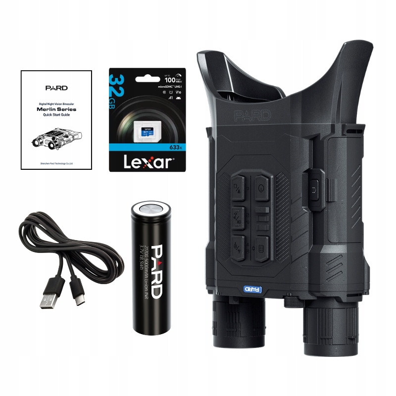 Dalekohled pro noční vidění Pard Merlin 50 mm 940 nm sada