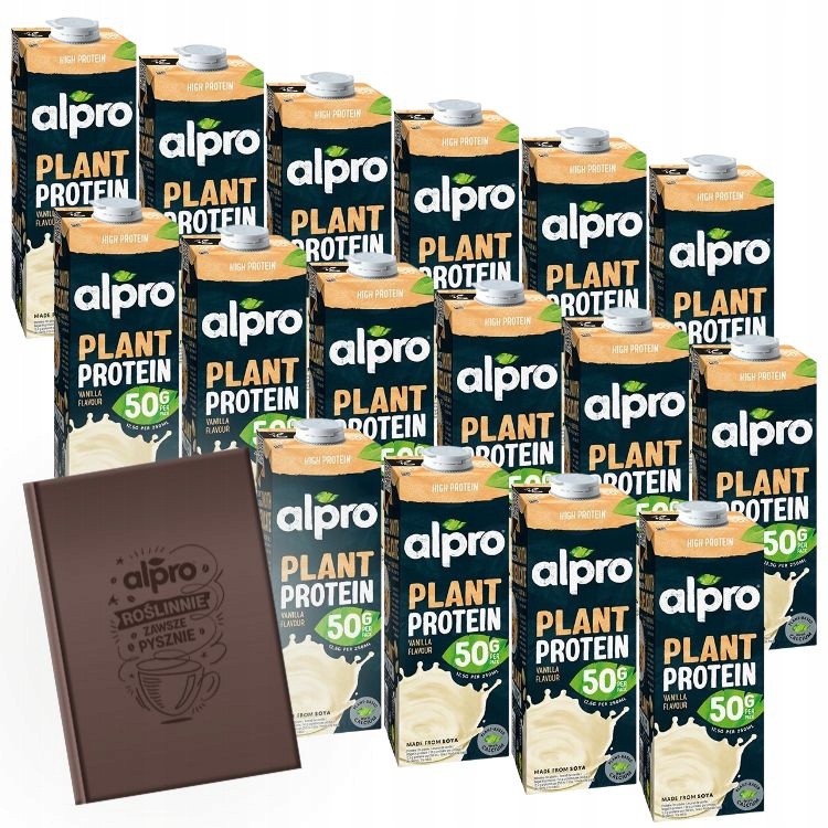 Levně Sójový nápoj s vysokým obsahem bílkovin Alpro s vanilkovou příchutí 16 x 1L kalendář 2026