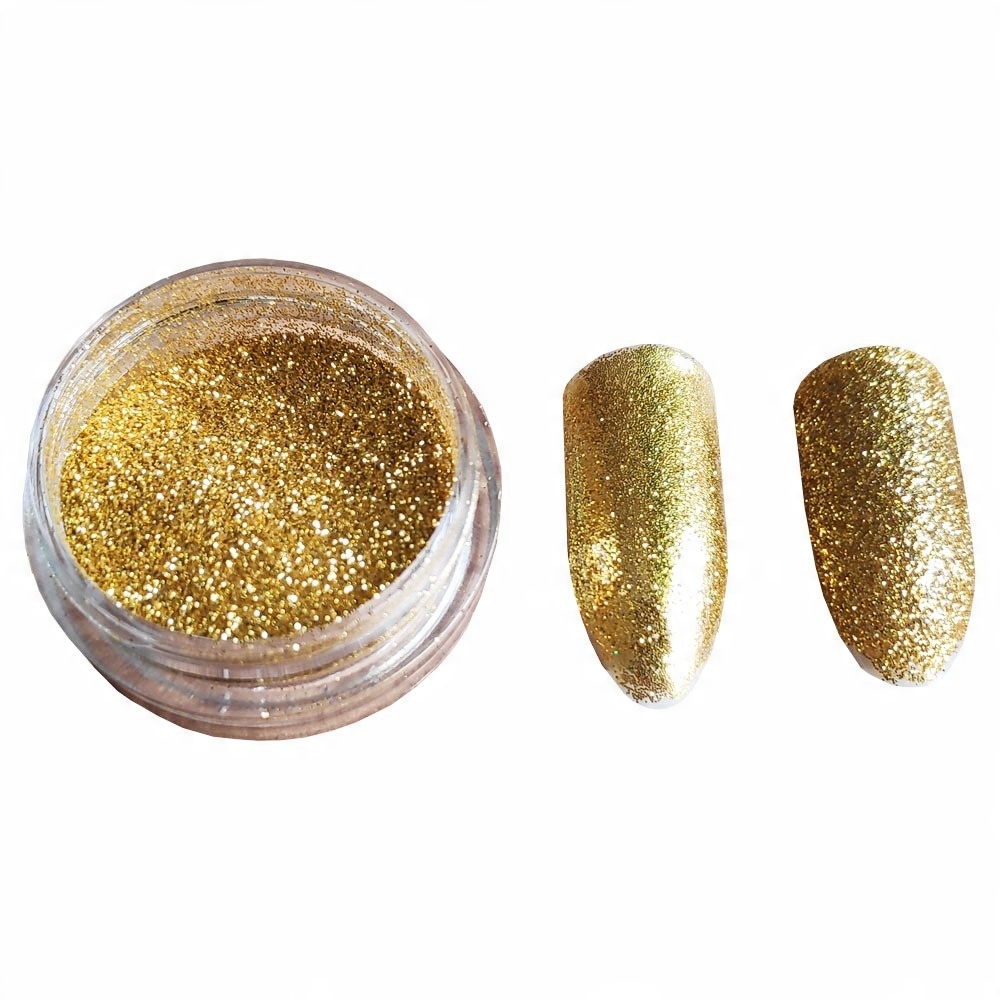 

Pyłek duo brokat do zdobienia paznokci Pure Gold