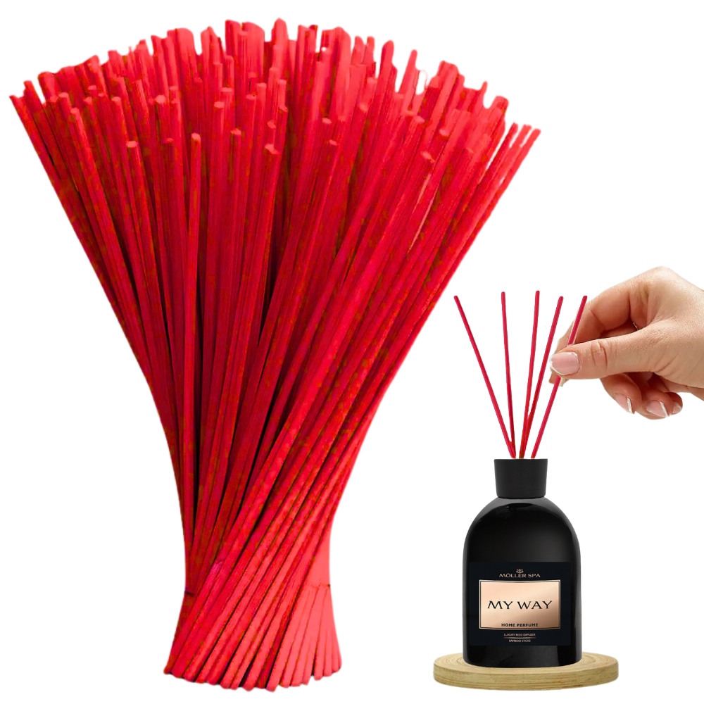 Syntetické Tyčinky Do Vonných Difuzérů Červené 25 cm x 4 mm 1000 ks 1 g