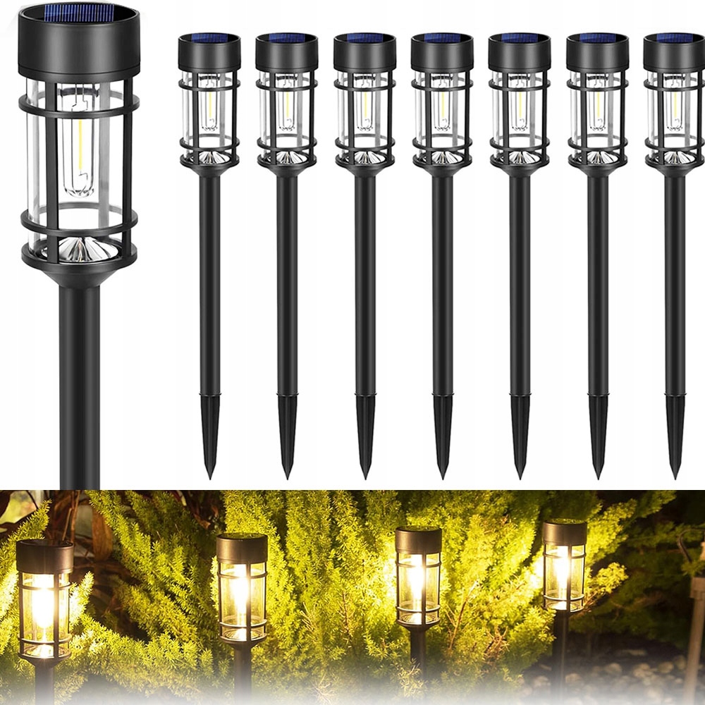 8ks Zahradní lampa, solární lampa, silniční lampa, Led zahradní osvětlení