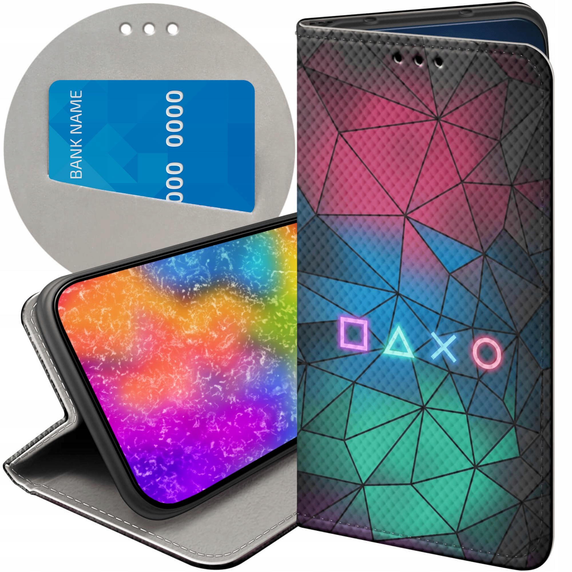 Etui Z Klapką Do Oppo A40 Dla Gracza Gracz Gamer Game Over Futerał
