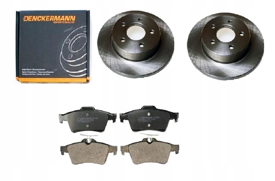 Kotouče Kostky Volvo S40 II V50 Zadní 265MM Sada