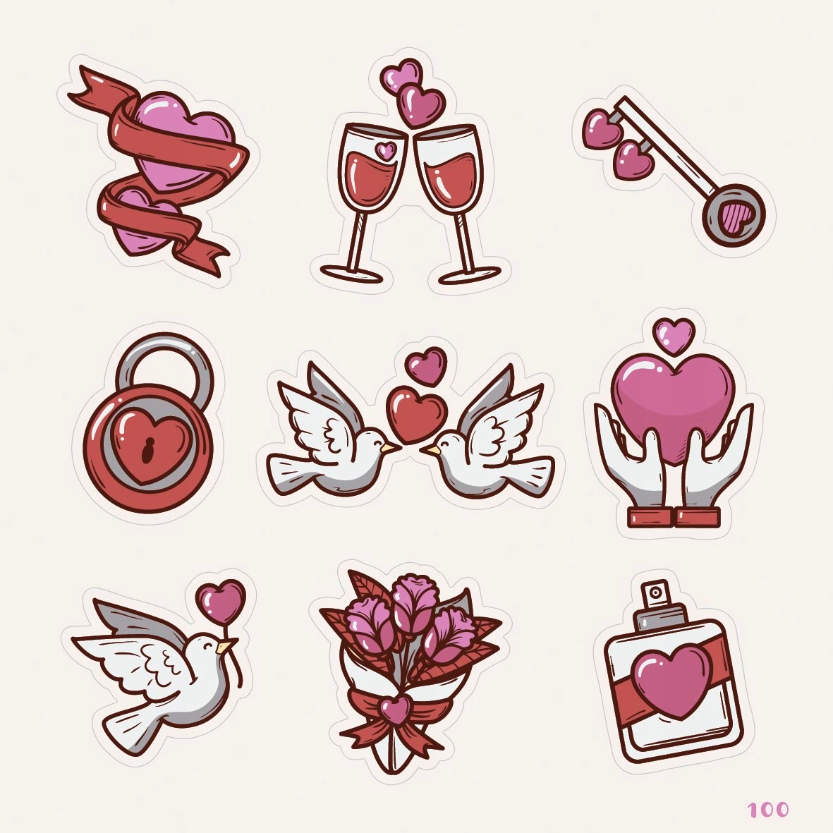 Naklejki ślubne do KSIĘGI GOŚCI ŚLUB wesele 100 Marka Olechka Creation