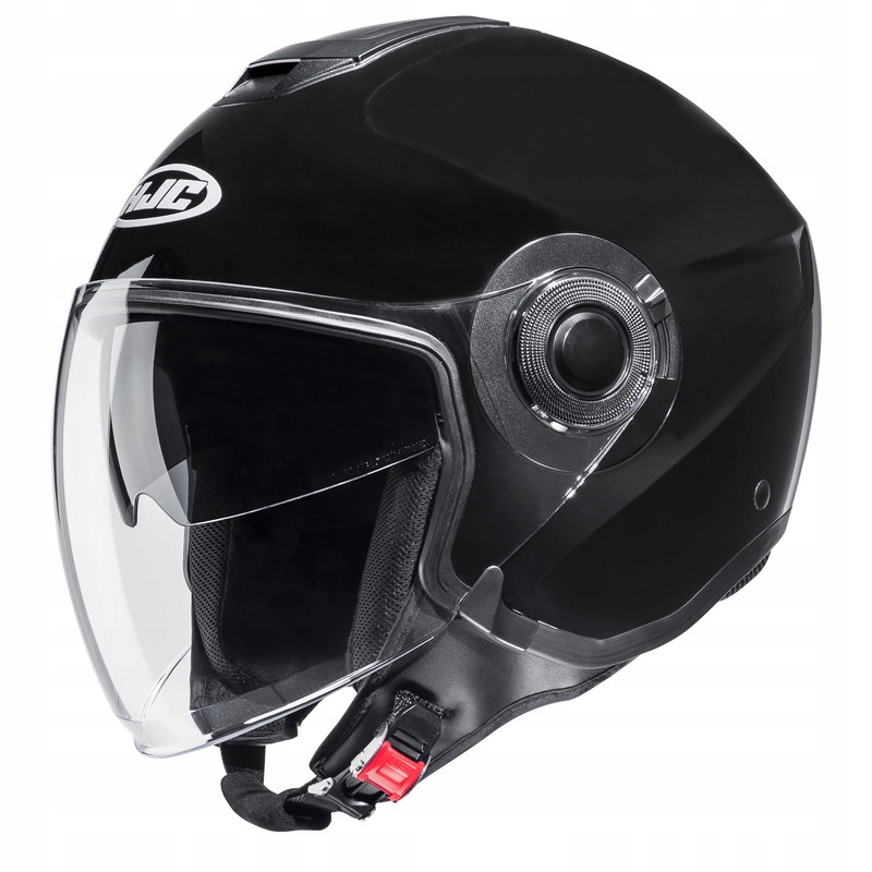 Moto prilba otvorená Hjc I40N Solid Metal Black L