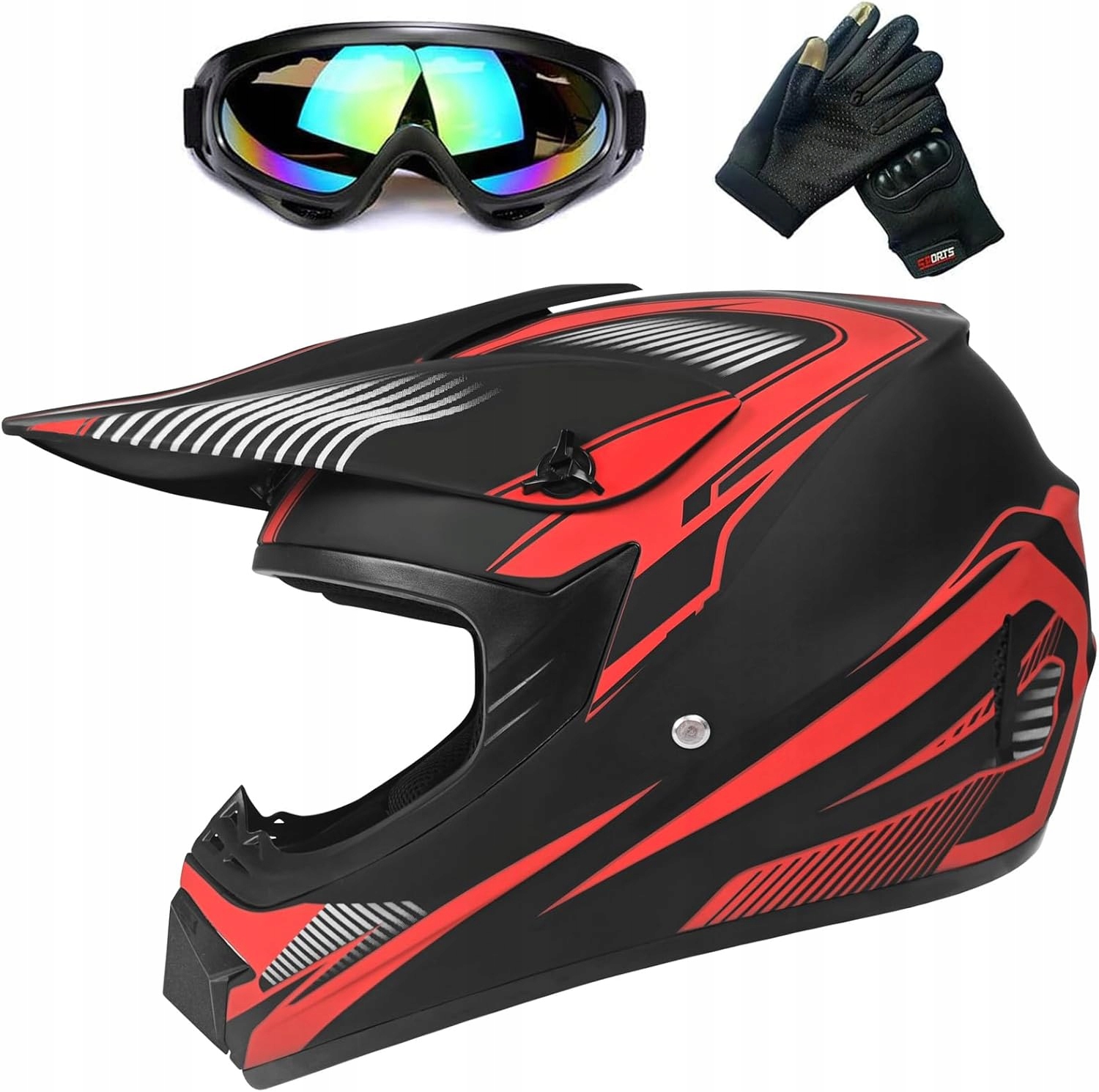 Młodzieżowy Kask Rowerowy Motocyklowy Zjra Rozmiar S 55-56 CM Akcesoria