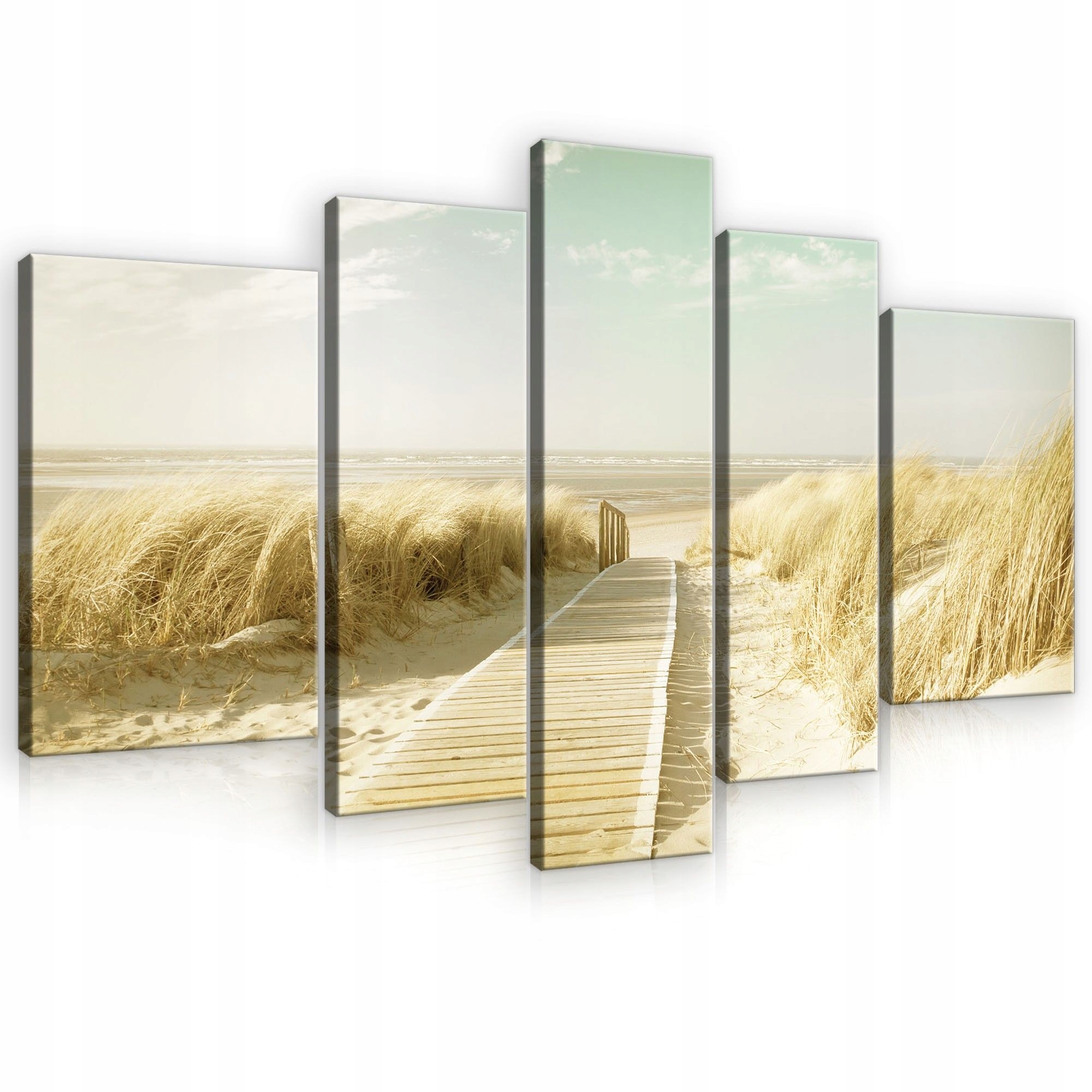 Obraz 170x100 Morská krajina duny pláž leto pokoj príroda pastelové farby