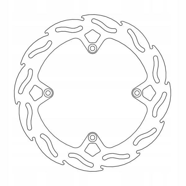 Moto-master Brzdový Kotúč Flame Zadný 220MM Ktm SX85 '11-'17, 250 Freeride